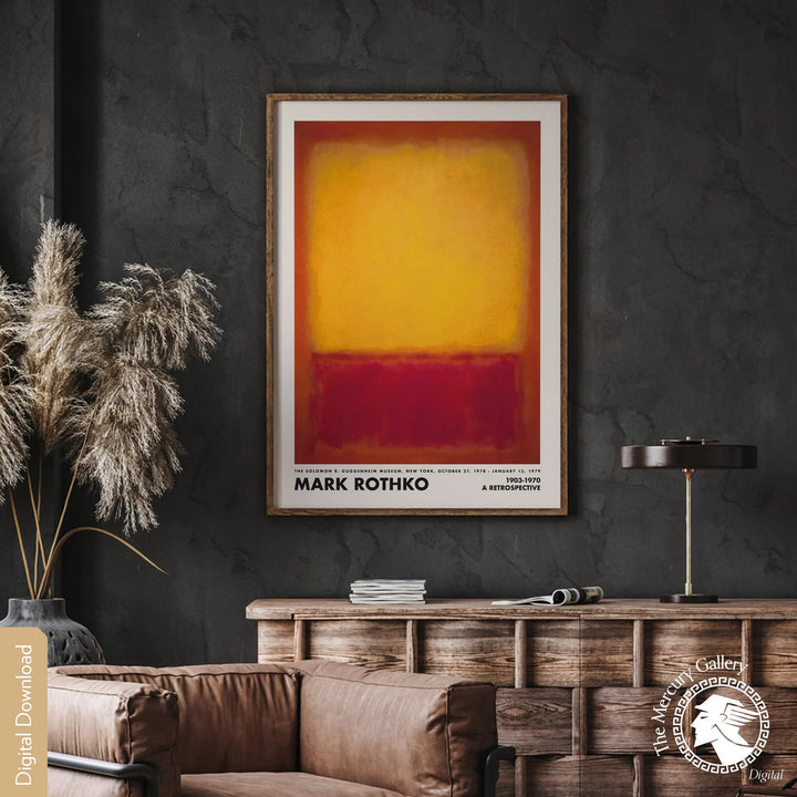 CUADRO MARK ROTHKO FUEGO